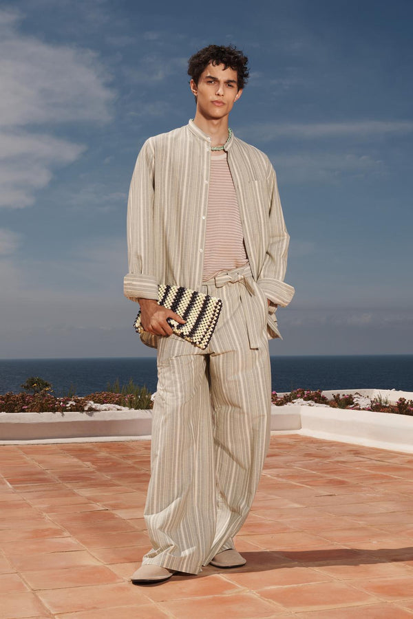 ÇİZGİLİ GENİŞ PAÇA PANTOLON - LIMITED EDITION