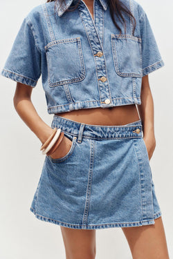 KRUVAZE DENIM PANTOLON ETEK