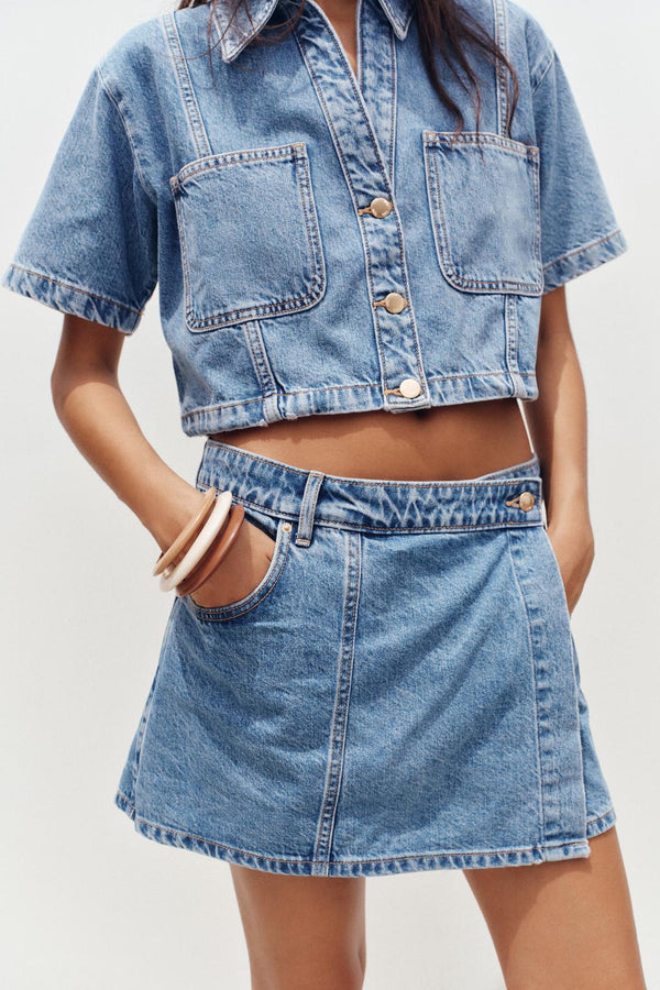 KRUVAZE DENIM PANTOLON ETEK