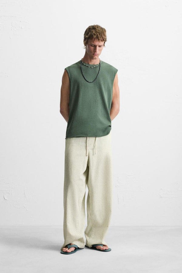 ÇİZGİLİ BAGGY FIT PANTOLON