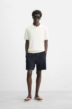 KANAL ÖRGÜ POLO T-SHIRT