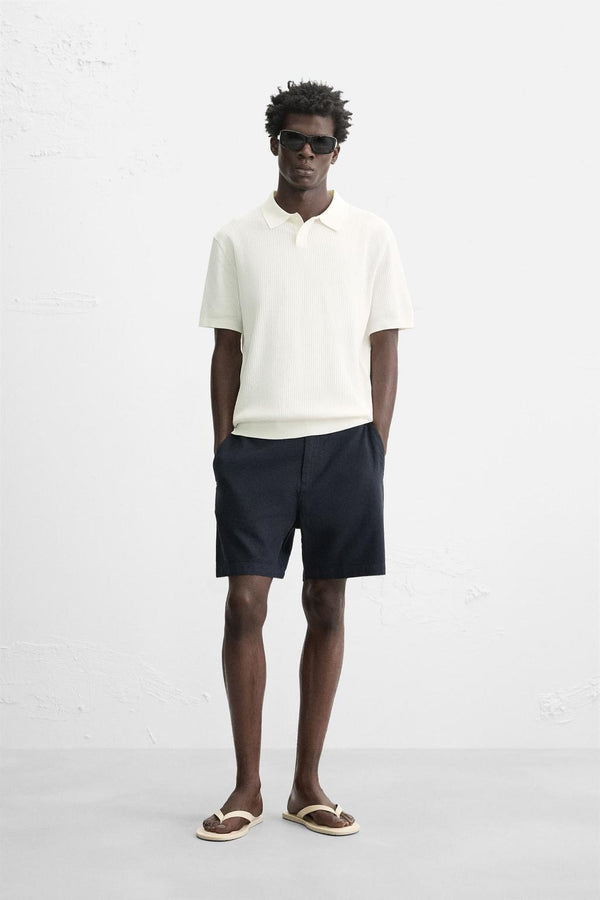 KANAL ÖRGÜ POLO T-SHIRT