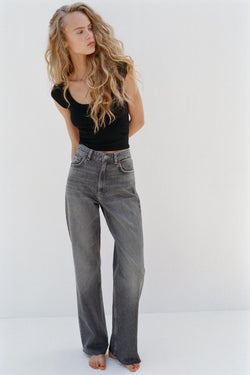 TRF HIGH-RISE WIDE-LEG JEAN