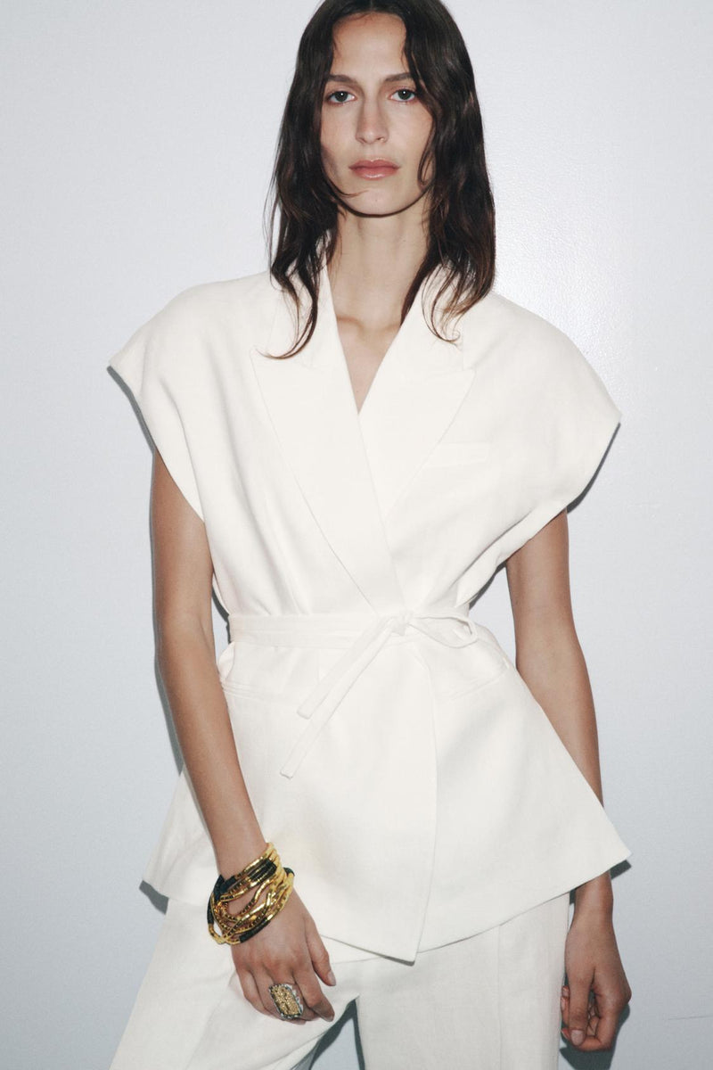 KETEN KUMAŞLI KRUVAZE YELEK COLLECTION