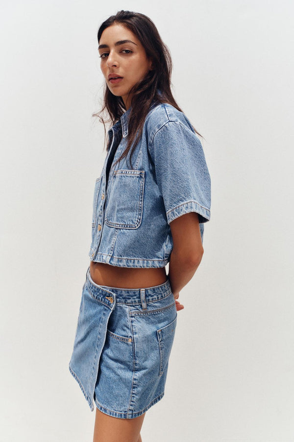 KRUVAZE DENIM PANTOLON ETEK
