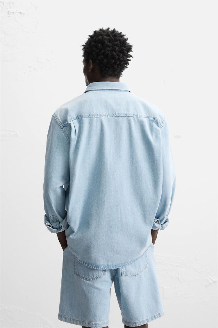 REGULAR FIT DENIM GÖMLEK
