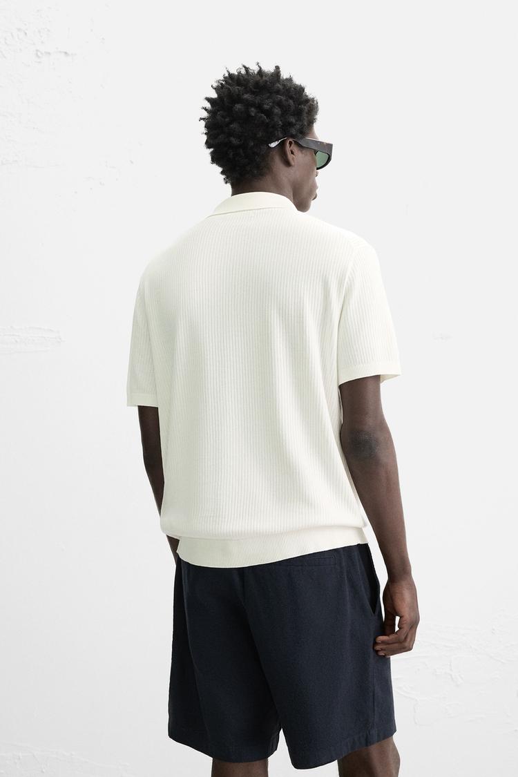 KANAL ÖRGÜ POLO T-SHIRT