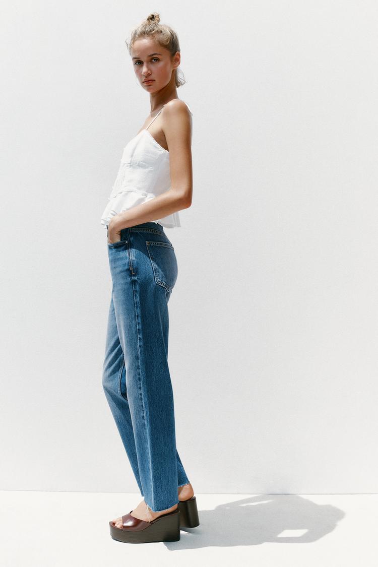 STRAIGHT YÜKSEK BEL AYAK BİLEĞİ BOYU JEAN