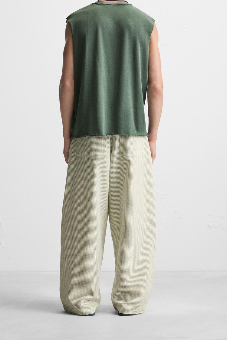ÇİZGİLİ BAGGY FIT PANTOLON