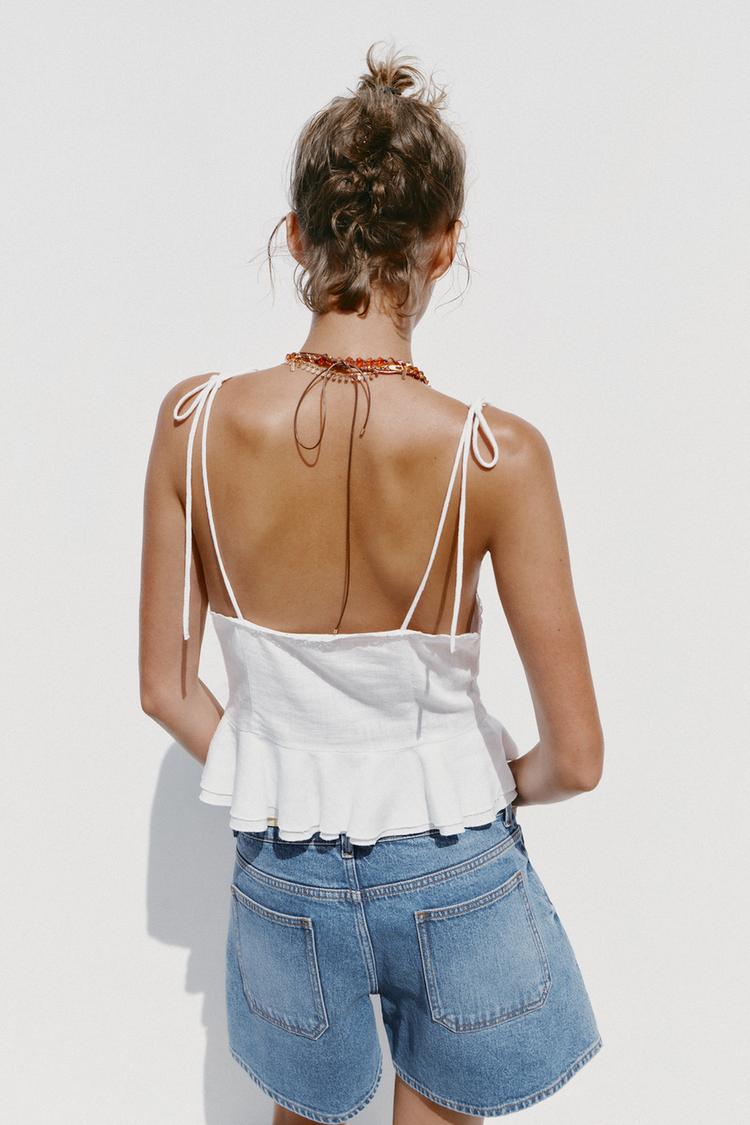 KETENLİ PİLİLİ ROMANTİK TOP