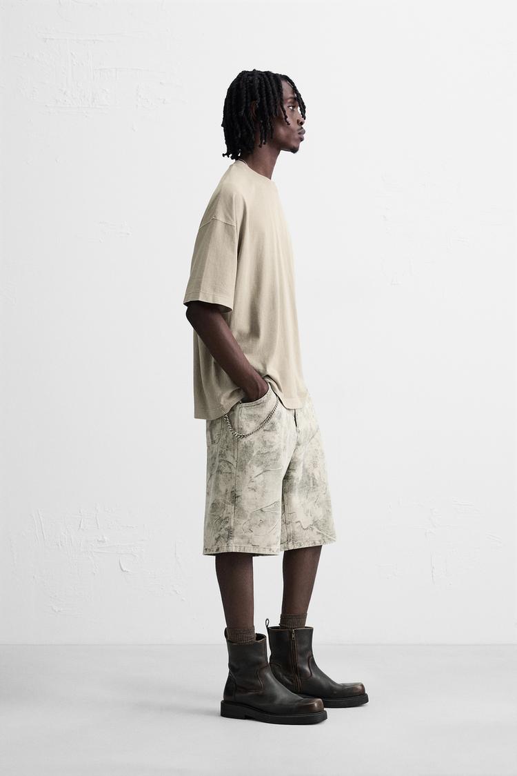 SOYUT DESENLİ RELAXED FIT BERMUDA