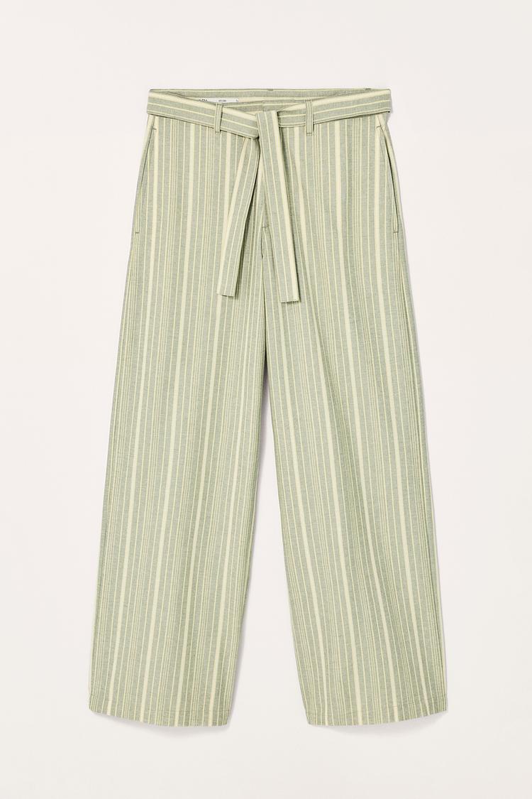 ÇİZGİLİ GENİŞ PAÇA PANTOLON - LIMITED EDITION