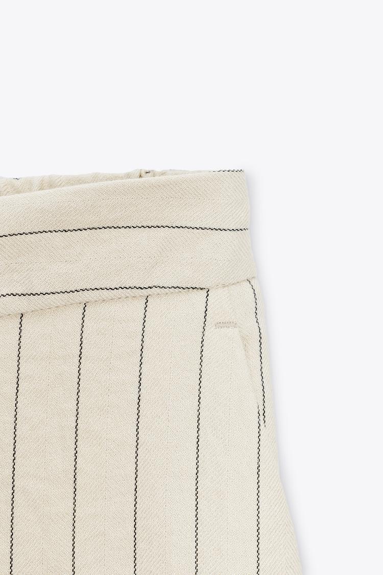 ÇİZGİLİ DÜZ KESİM PANTOLON