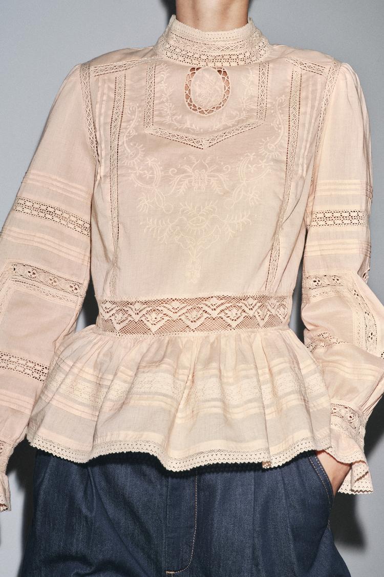 COLLECTION NAKIŞLI ROMANTİK GÖMLEK