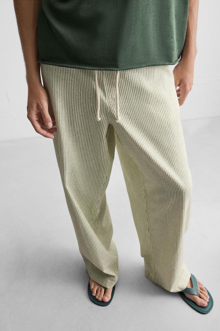 ÇİZGİLİ BAGGY FIT PANTOLON