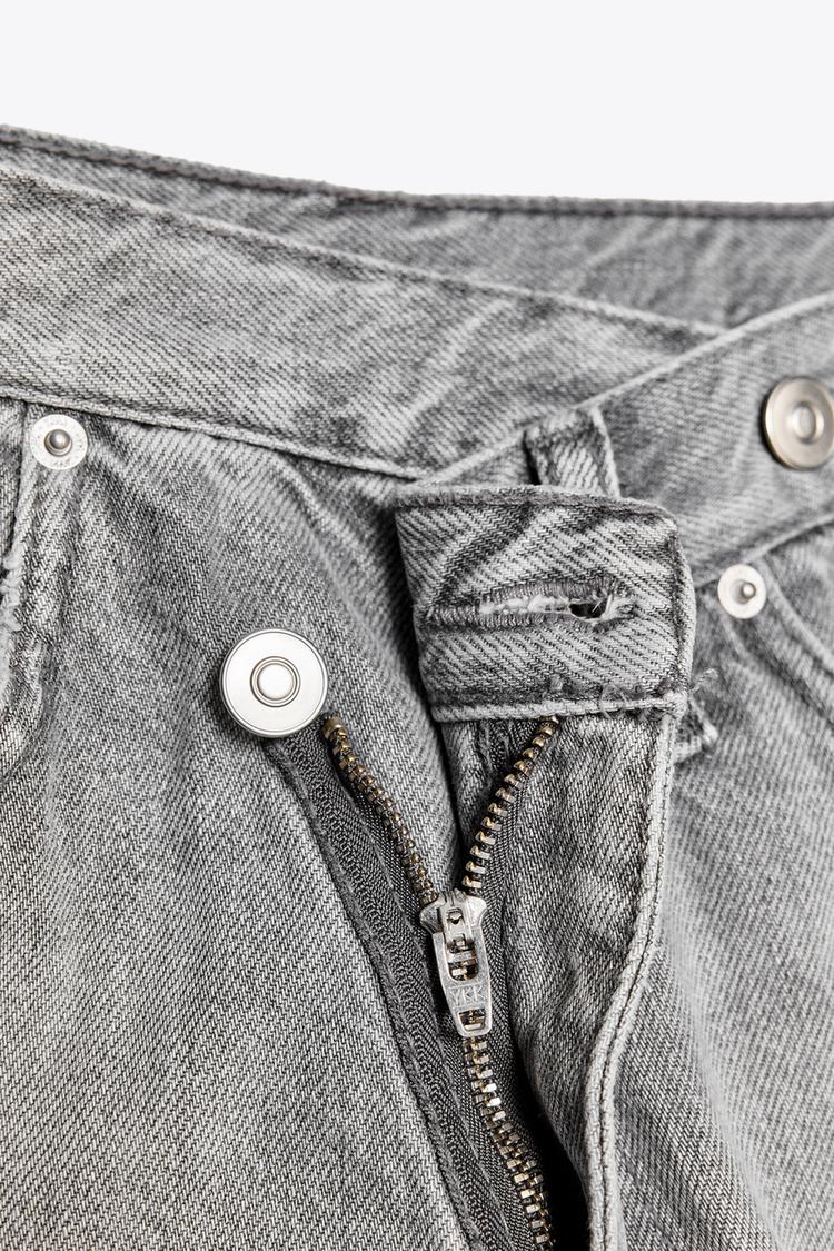 YÜKSEK BEL ÇAPRAZ KESİM TRF GENİŞ PAÇA JEAN